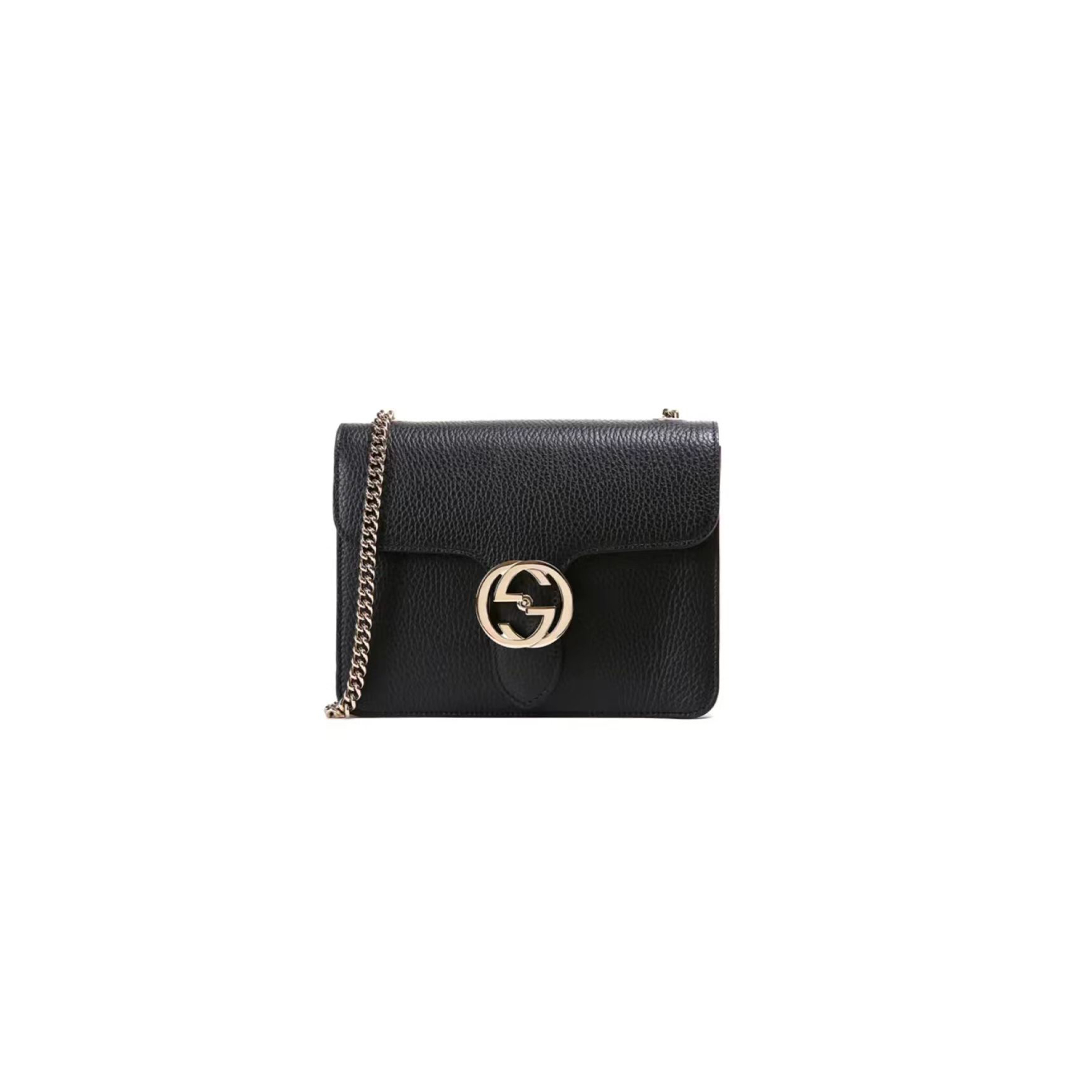 GUCCI INTERLOCKING GG SHOULDER BAG 510304-CAO0G (20*15*8cm)